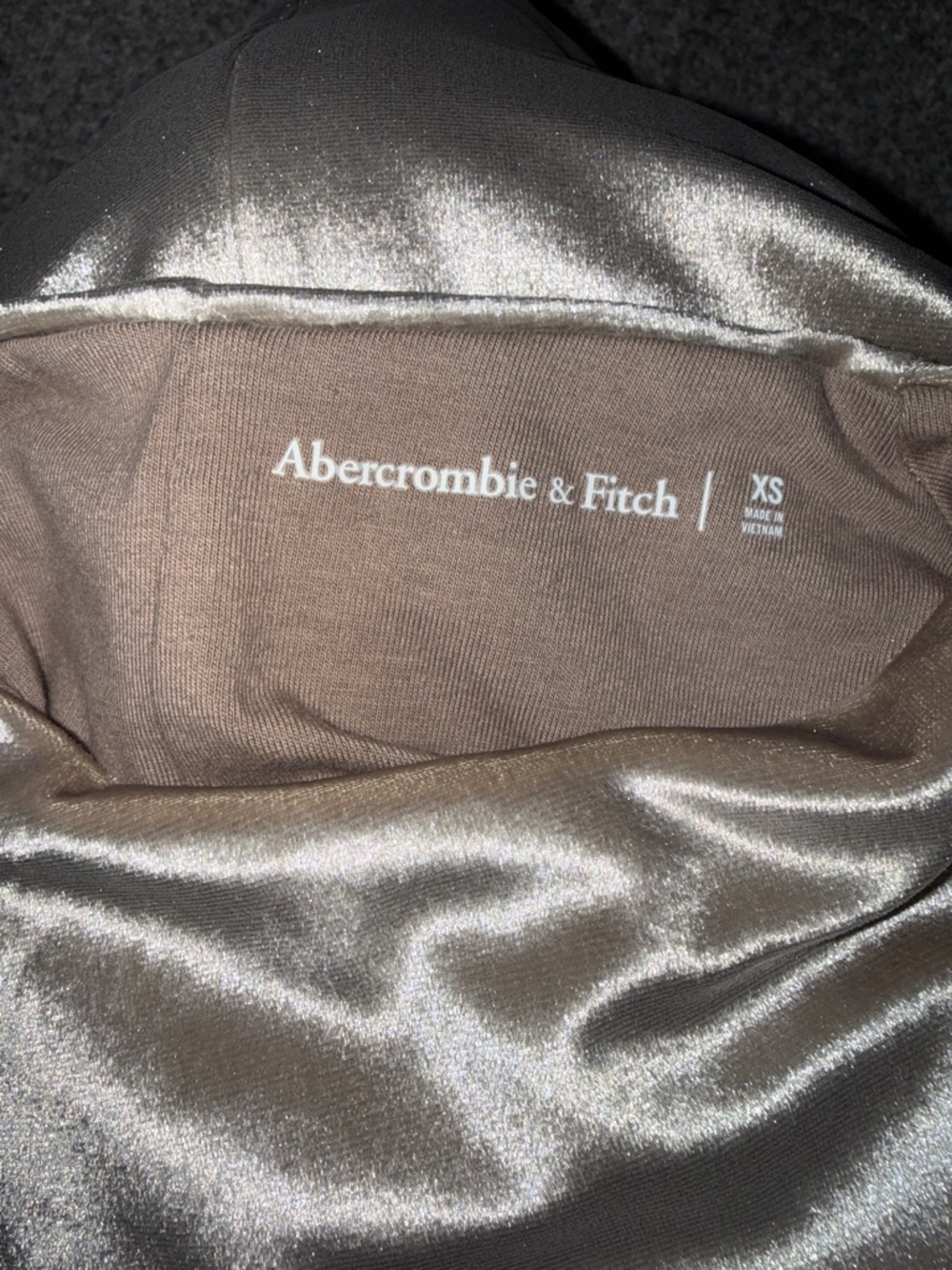 Abercrombie & Fitch Velour Taupe Sleeveless Top - Picture 4 of 4